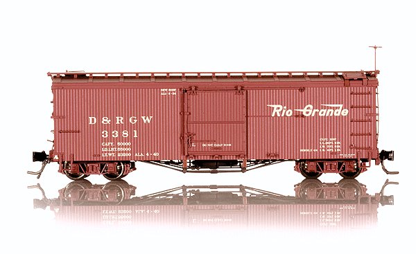 Blackstone Models 340112 HOn3 DRGW 3000 Series 30' Boxcar #3381