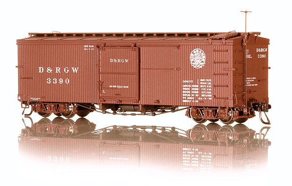 Blackstone Models 340113 HOn3 DRGW 3000 Series 30' Boxcar #3390