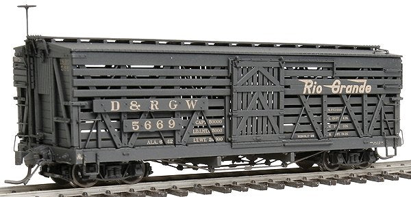 Blackstone Models 340228W HOn3 DRGW 5500-Series 30' Weathered Stock Car #5669