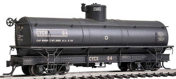 Blackstone Models 340611W HOn3 CYCX Narrow-Frame Tank CarX #64 - Weathered