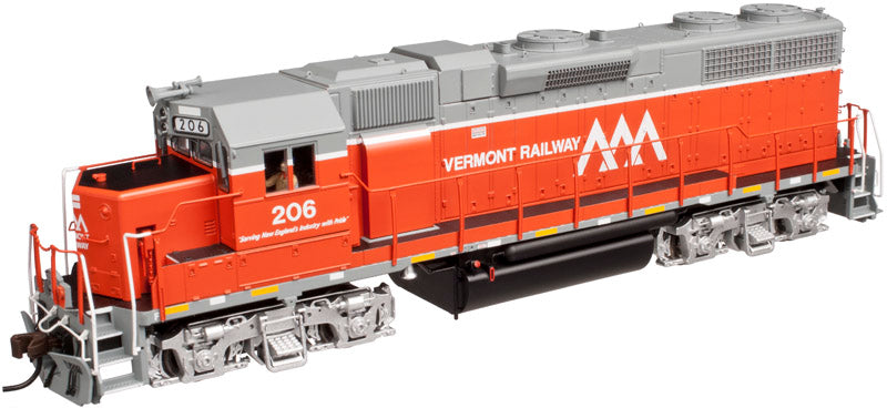 Atlas 10001707 HO Vermont Railway EMD GP38 Low Nose Early Version Diesel #206