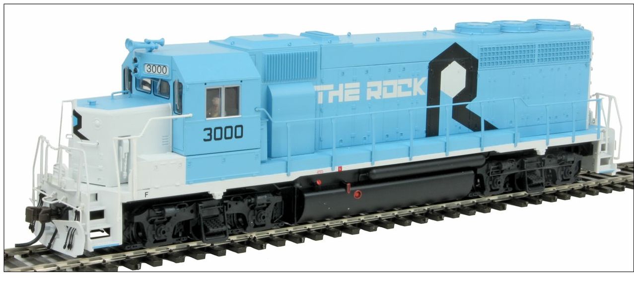 Atlas 10001716 HO Rock Island EMD GP40 Low Nose Diesel Engine #3000