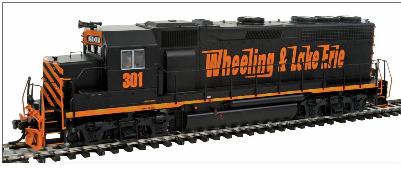 Atlas 10001721 HO Wheeling & Lake Erie EMD GP40 Low Nose Diesel Engine #301