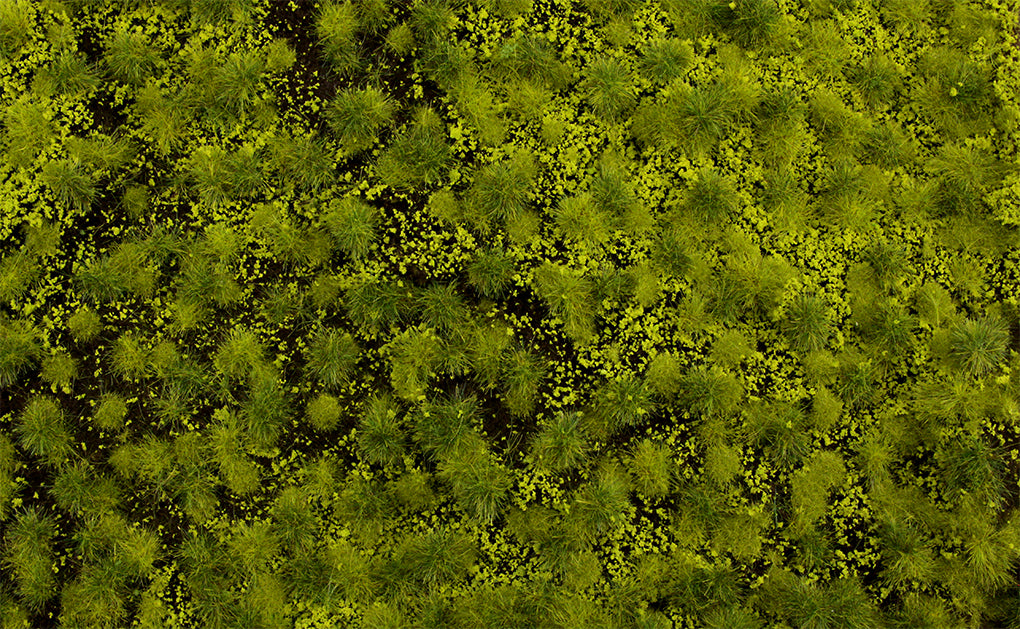 Bachmann 32921 Scene Scapes 11.75"x7.5" Light Green Tufted Grass Mat