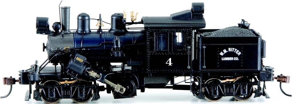 Bachmann 80602 HO WM Ritter 50-Ton Two-Truck Climax Logging Locomotive #4