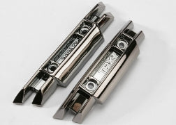 Traxxas 5335X Black Chrome Front and Rear Bumper: Revo2008, E-Revo