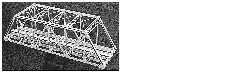 Campbell Scale Models 764 HO 125' Double-Truck Truss Bridge Kit