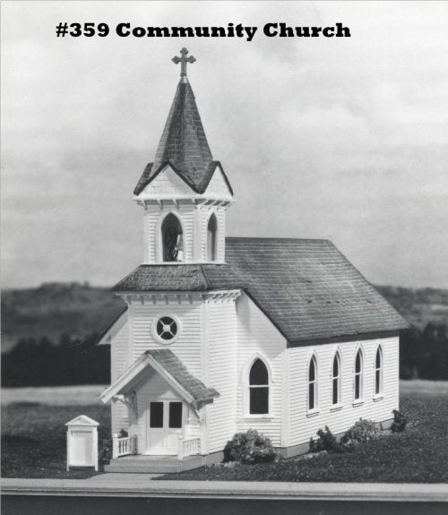 Campbell Scale Models 359 HO Scale Community Church Building Kit