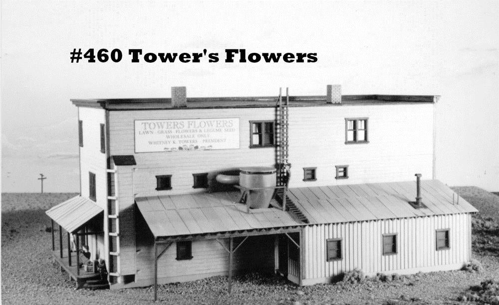 Campbell Scale Models 460 HO Scale Towers Flowers Crafstman Building Kit