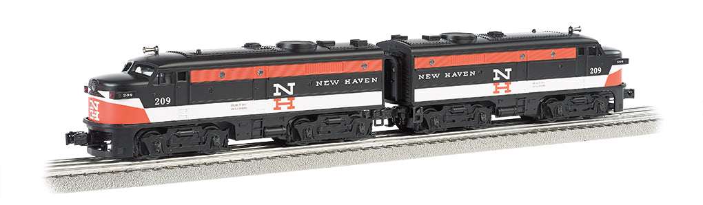 Williams 20092 O New Haven ALCO FA2 A-A Set Diesel Locomotive #209