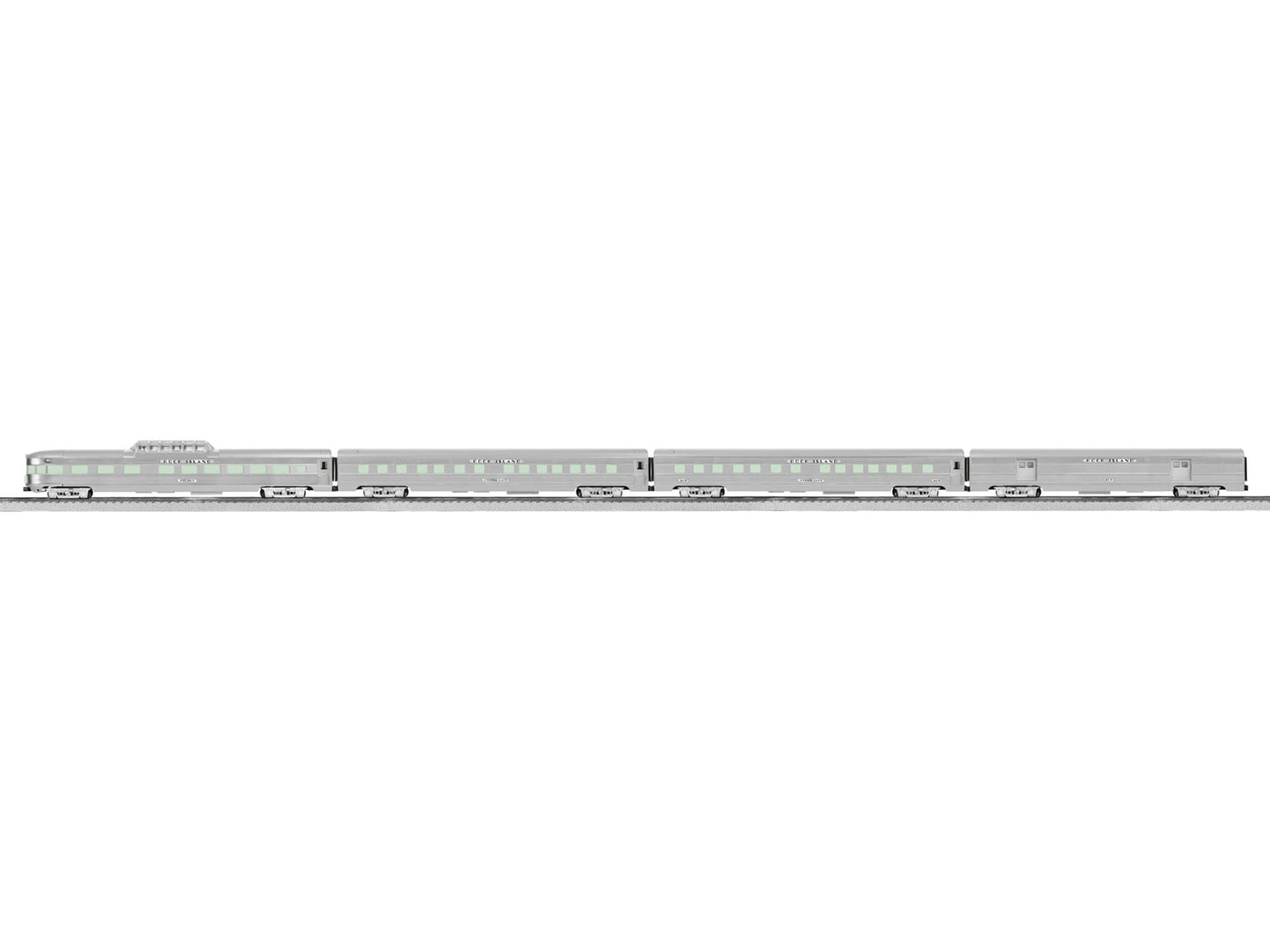 Lionel 6-82566 O Rock Island 21' Streamlined Passenger Car (Set of 4)