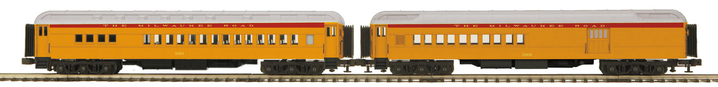 MTH 20-41022 O Milwaukee 70' Madison Comb/Din Passenger Car Set (Set of 2)