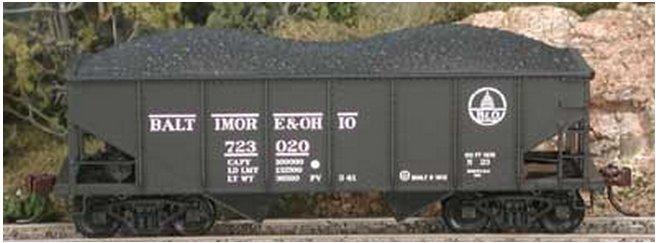 Bowser 56893 HO Baltimore & Ohio Class GLa 2-Bay Open Hopper Car #724226