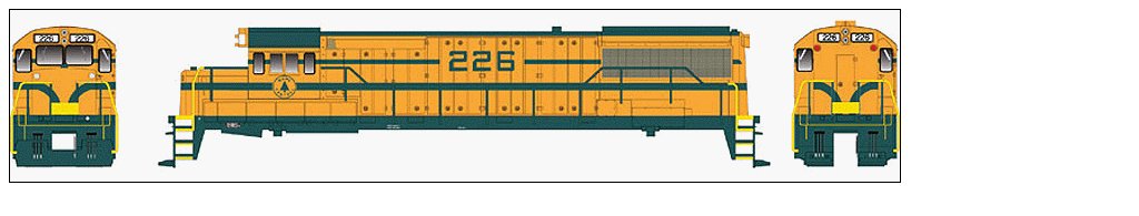 Bowser 23818 HO Maine Central GE U25B Standard DC Executive Line #229