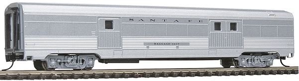 Con-Cor 41326 N Santa Fe Budd 72' Streamlined Corrugated Side Baggage Car