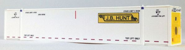 Con-Cor 0004-053201 N JB Hunt Intermodal 53' Hi-Cube Container #1 (Pack of 2)