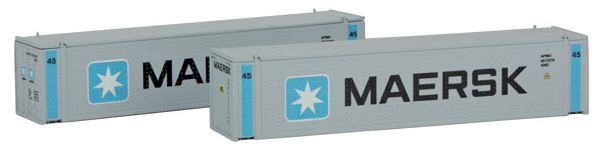 Con-Cor 444004 N Maersk 45' Intermodal Container #2 (Pack of 2)
