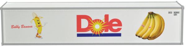 Con-Cor 483001 HO Dole DFIU 40' Reefer Container #400104-0, 310324-1 (Pack of 2)