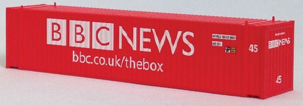 Con-Cor 0004-044109 N BBC News 45' Euro-International Container Set #1