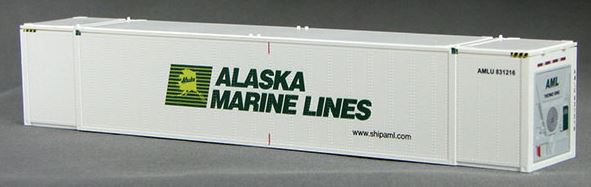 Con-Cor 0004-088155 HO Alaska Marine Lines 53' Reefer Container Set #1