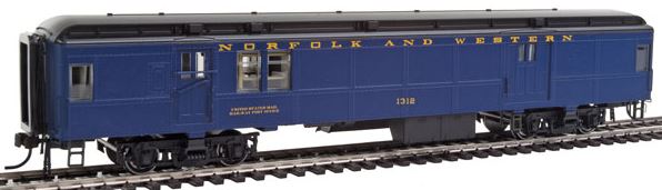 Con-Cor 95108 HO N&W Heavyweight 65' Branchline Baggage/Railway Post Office