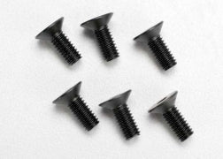 Traxxas 2535 Countersunk Machine Screws 4x10mm (6): Jato