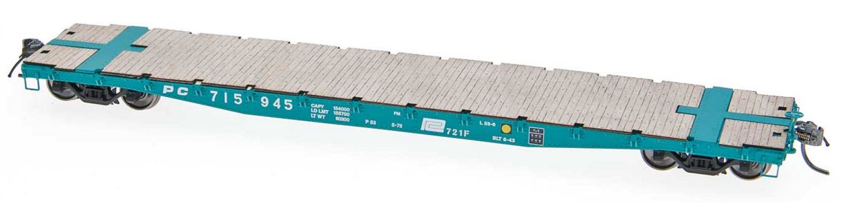 InterMountain 48709 HO Penn Central AAR 53' 6" 70-Ton Flatcar