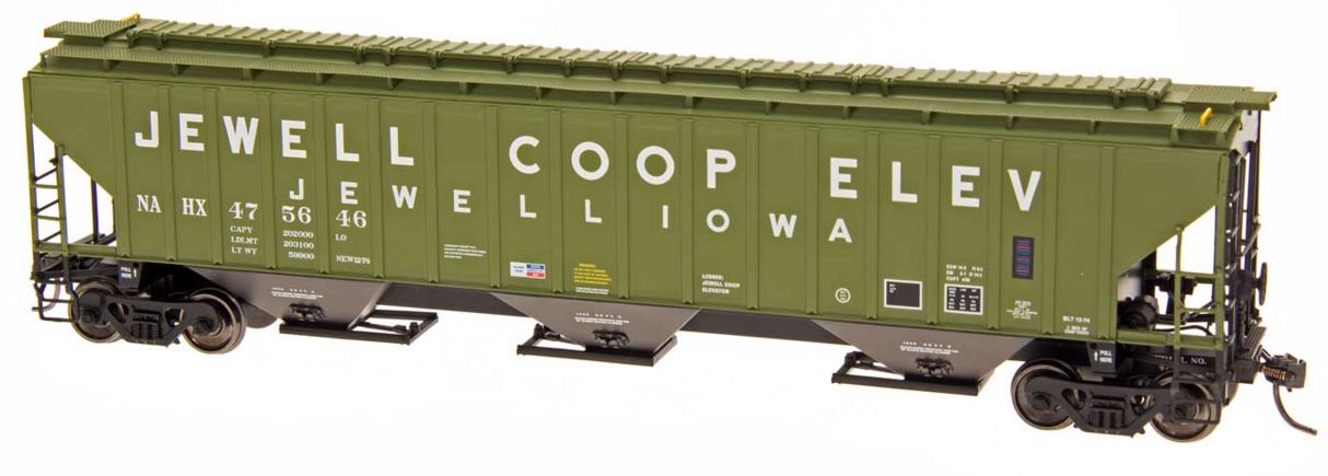 InterMountain 45285 HO Jewell Coop Elev PS2CD 4750 Cu. Ft 3-Bay Covered Hopper