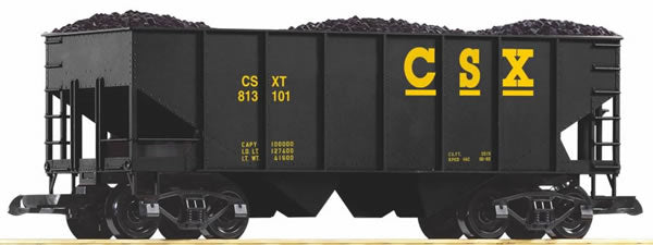 Piko 38900 G CSX Rib-Side Hopper Car with Coal Load #813101