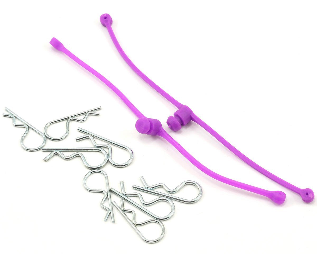 Dubro 2250 Purple Body Klip Retainers (Pack of 2)