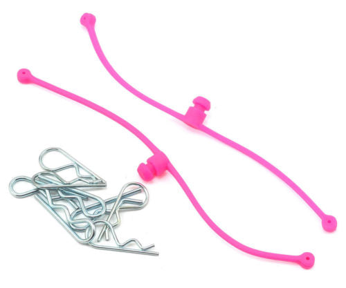 Dubro 2251 Pink Body Klip Retainers (Pack of 2)