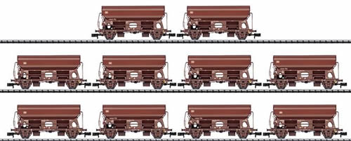 Trix 15079 N Deutsche Bundesbahn Side Dump Car Sets (10)