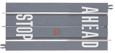 Lionel 6-21573 O SuperStreets 5" "Stop Ahead" Straight Track (Pack of 2)