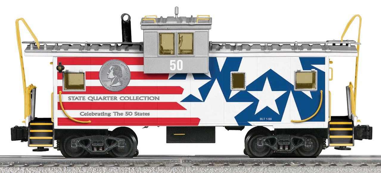 Lionel K-Line 6-22312 O US Quarter Commemorative Series Illuminated Caboose #50