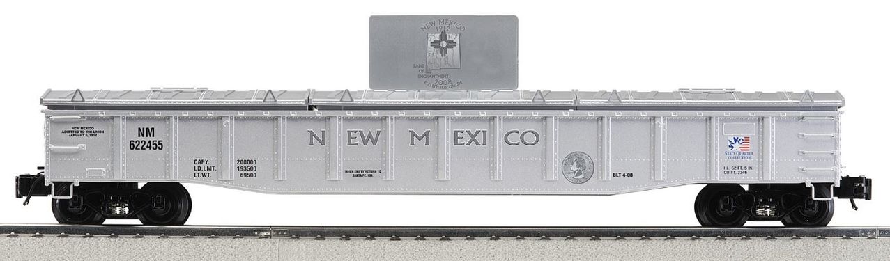 Lionel 6-22455 K-line New Mexico State Quarter Die Cast Gondola Bank