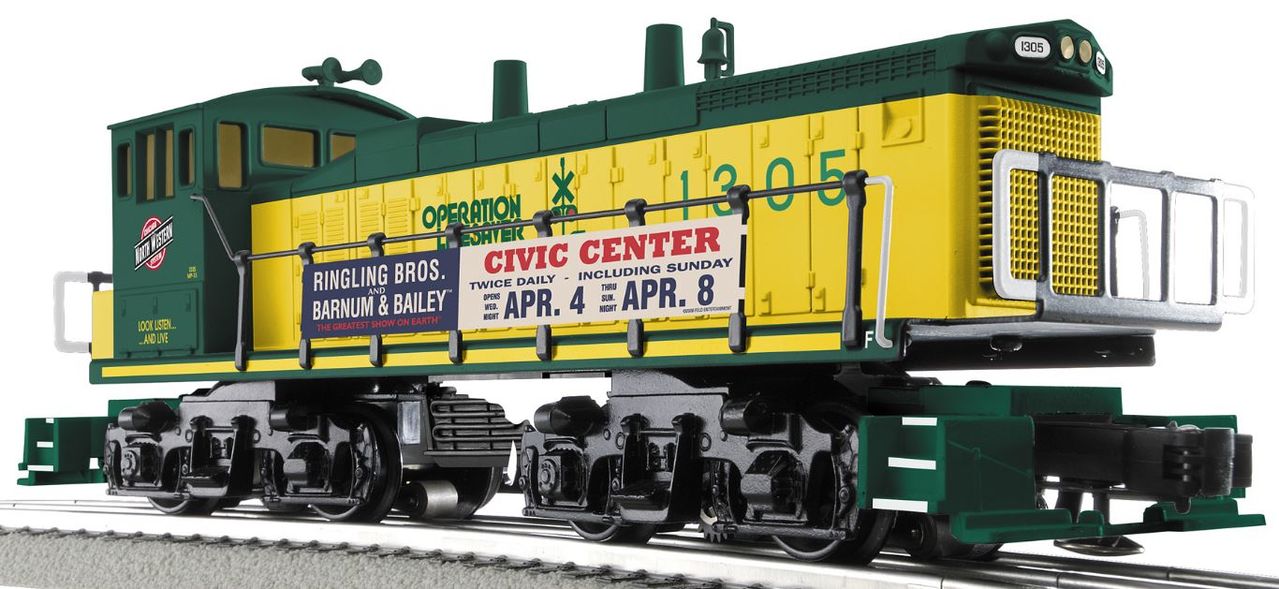Lionel 6-21692 O CNW MP-15 Diesel Locomotive w/ Ringling Bros. Banner #1305