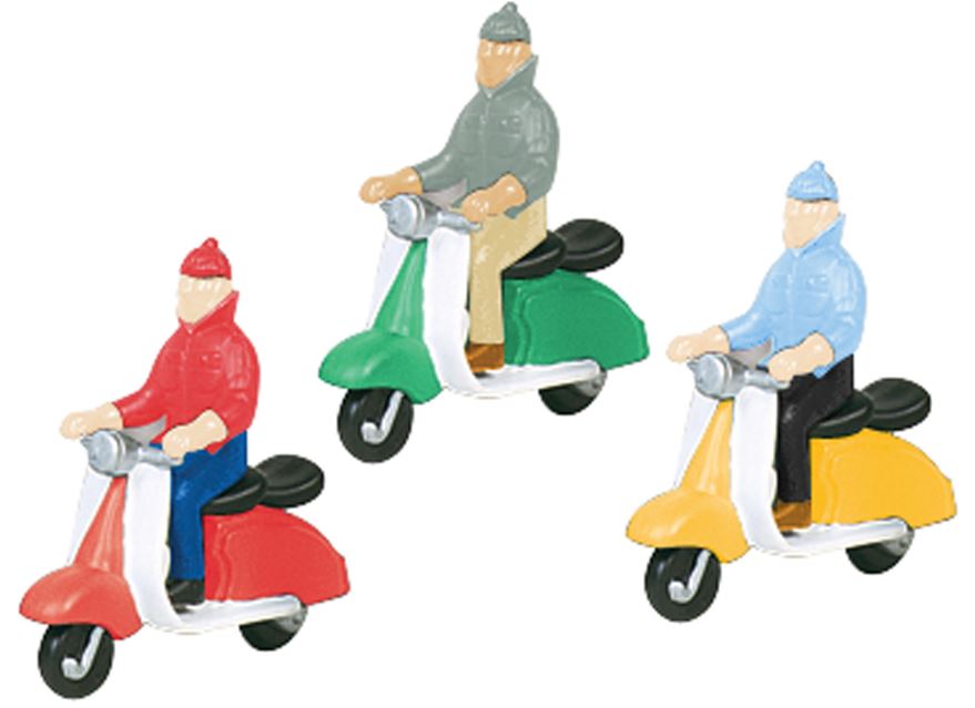 Lionel 6-22487 Adult Figures Riding Scooters (Set of 3)