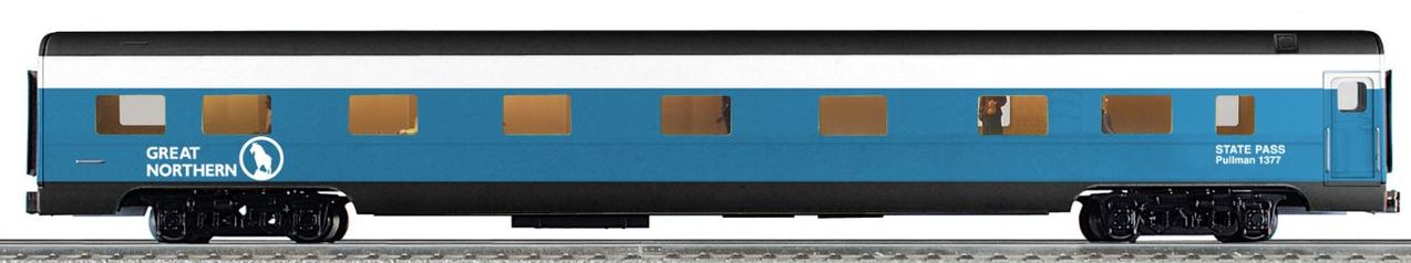 Lionel 6-22533 O Great Northern 21" Aluminum Coach Car #627