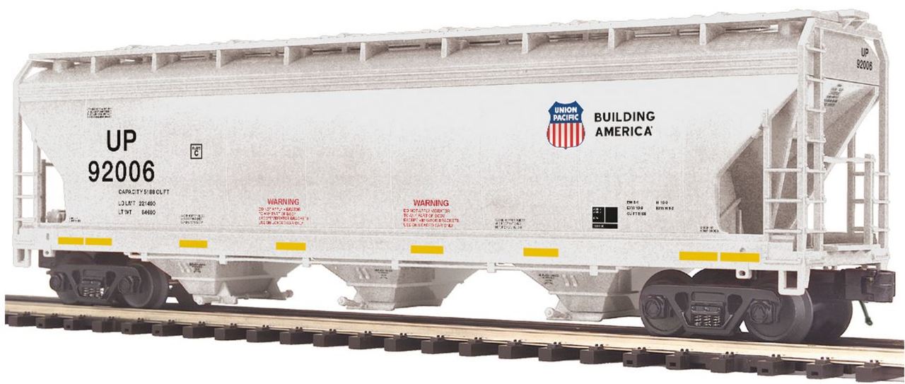 MTH 20-97840 O Union Pacific 3-Bay Centerflow Hopper Car
