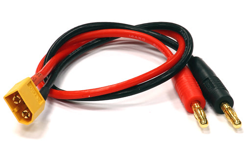 Integy C24411 XT60 Male-to-Banana Male Connector Adapter 300mm Wire Harness