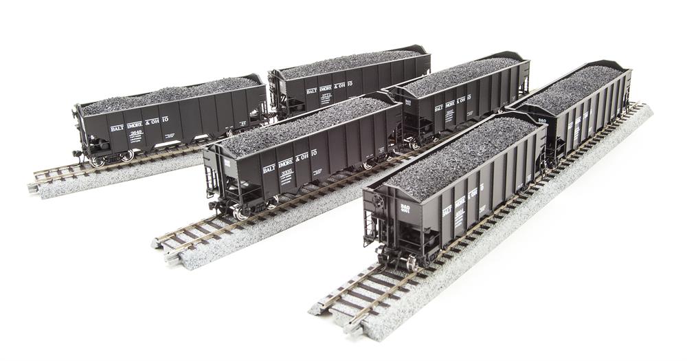 Broadway Limited 4450 HO Baltimore & Ohio H2a 6-pack P Hopper Car