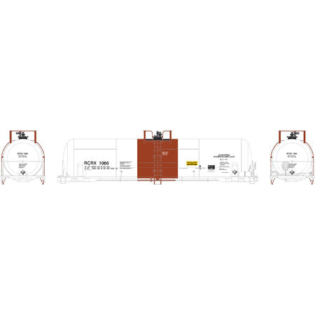 Athearn 73992 HO RCRX 20,900-Gallon Acid Tank #1066