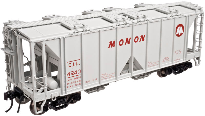 Atlas 3005110 O Monon ACF 70-Ton 1958 Cubic Feet Covered Hopper 3-Rail