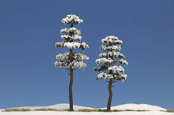Busch 6155 HO Snow Covered Tree (Pack of 2)