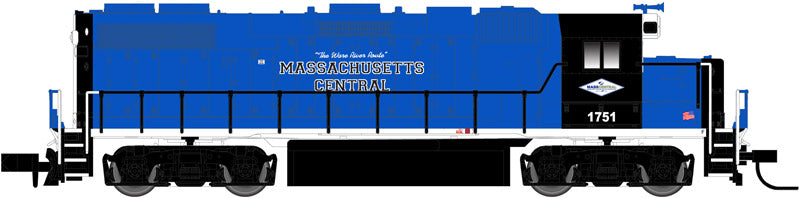 Atlas 40002292 N Massachusetts Central GP38-2 Diesel Locomotive w/DCC #1750