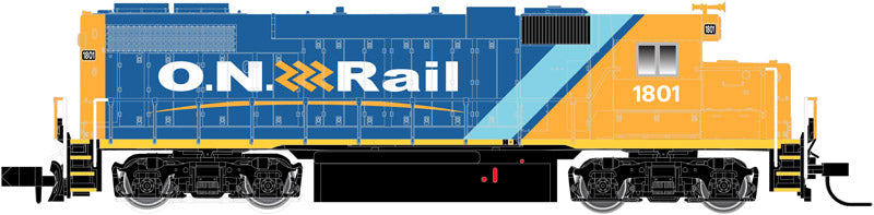 Atlas 40002298 N Ontario Northland GP38-2 Diesel Locomotive w/DCC #1801