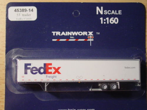 Trainworx Inc 45389-14 N 53' FedEx Freight Trailer #971693