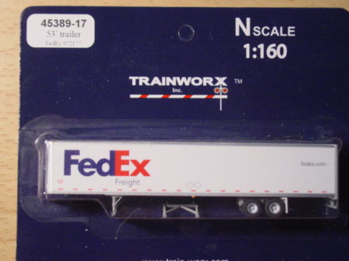 Trainworx Inc 45389-17 N 53' FedEx Freight Trailer #972177