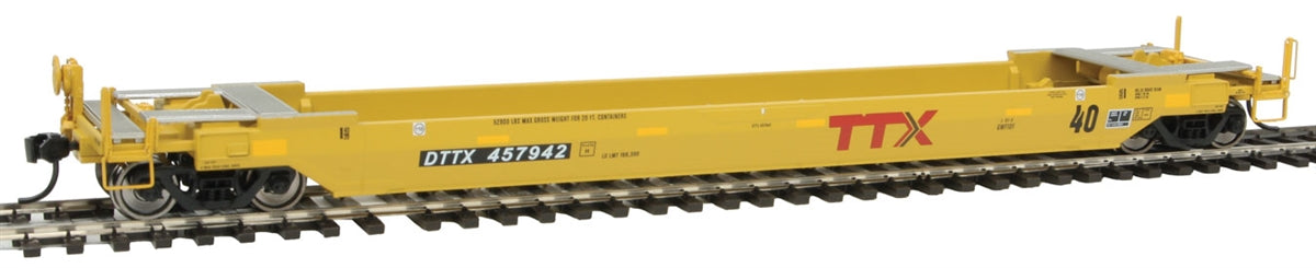 Walthers 920-109105 HO Trailer-Train DTTX Gunderson Rebuilt 40' Well Car #457942