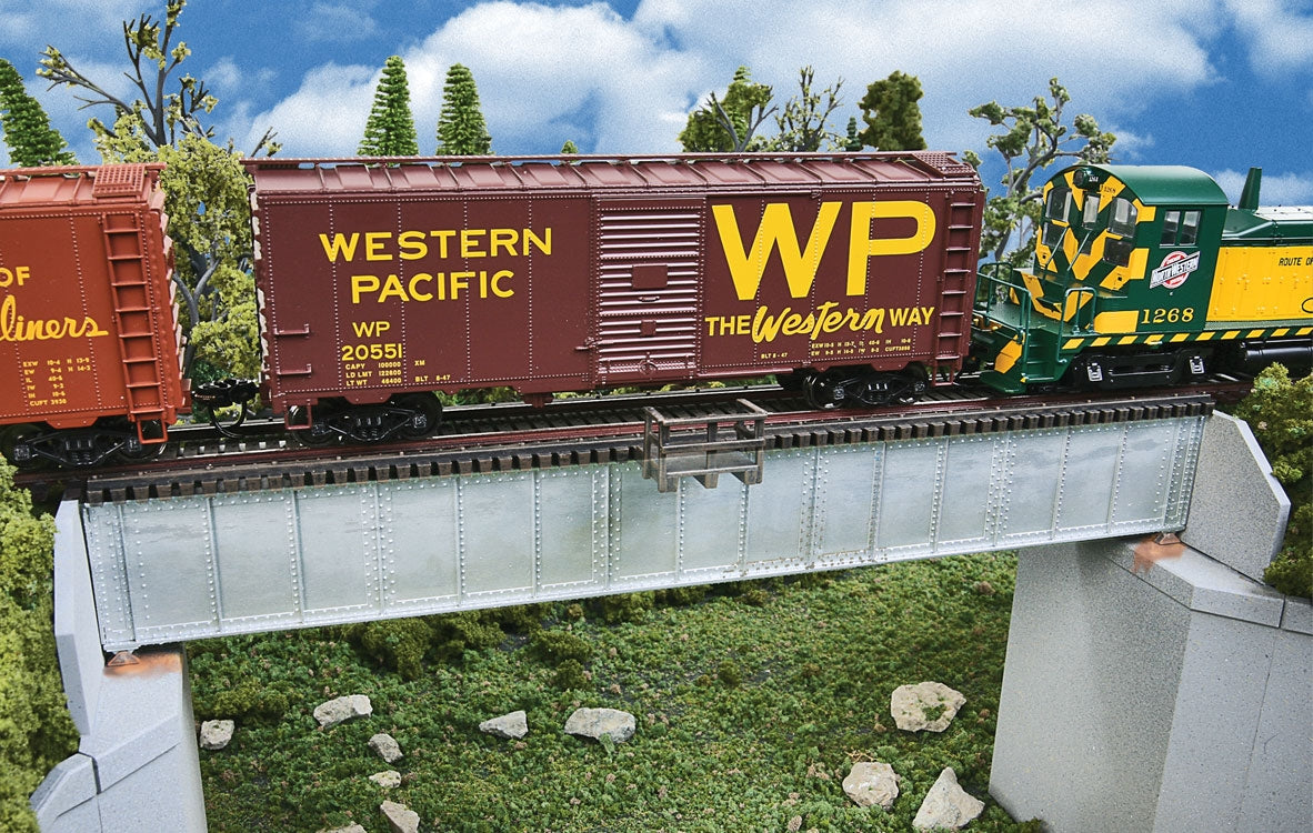 Walthers 933-4507 HO 70' Single Track Railroad Deck Girder Bridge Kit